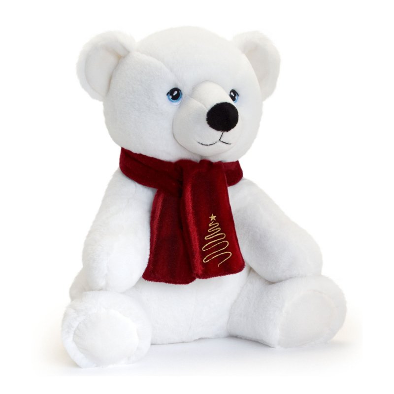 Keeleco Polar Bear with Scarf - 25cm - by Keel Toys