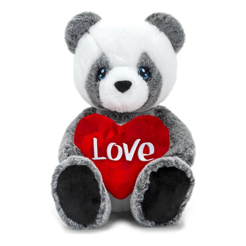 Keeleco Panda with Heart - 25cm - by Keel Toys