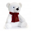Keeleco Polar Bear with Scarf - 25cm - by Keel Toys - Chilly Day Cuddles