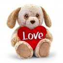 Keeleco Friends with Heart Dog - 25cm - by Keel Toys - Love in a cuddle