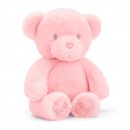 Keeleco New Baby Bear - 20cm - by Keel Toys - Girl/Pink - Eco-friendly and Huggable
