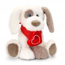 Ruffles Patch Dog with Heart - 35cm - by Keel Toys - A Heartfelt Companion